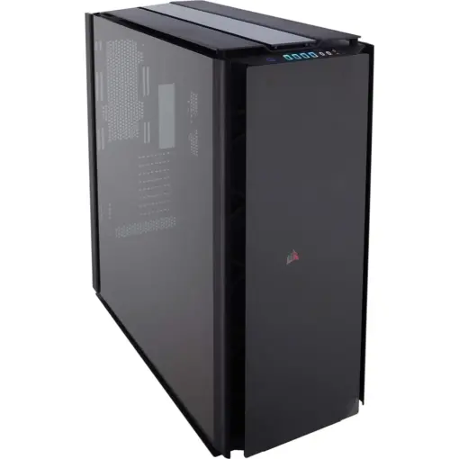 Corsair OBSIDIAN 1000D Super-Tower Case, Smoked Tempered Glass, Aluminum Trim - Integrated COMMANDER PRO Fan and Lighting Controller - Black