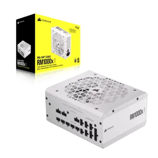 Corsair RM1000x Shift Fully Modular ATX Power Supply - White - Image 4