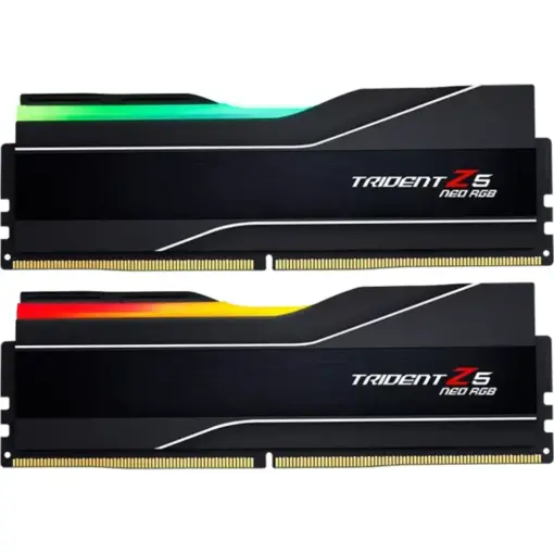 G.SKILL Trident Z5 Neo RGB Series (AMD Expo) DDR5 RAM 64GB (2x32GB) 6000MT/s CL30-36-36-96 1.40V Desktop Computer Memory UDIMM - Black (F5-6000J3036G32GX2-TZ5NR)