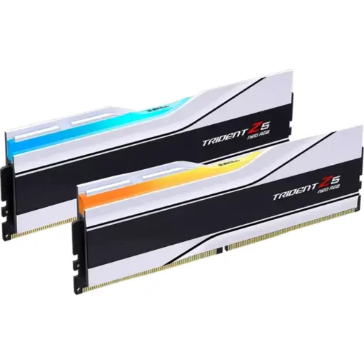 G.SKILL Trident Z5 Neo RGB Series (AMD Expo) DDR5 RAM 32GB (2x16GB) 6000MT/s CL30-38-38-96 1.35V Desktop Computer Memory UDIMM - White (F5-6000J3036F16GX2-TZ5NRW)