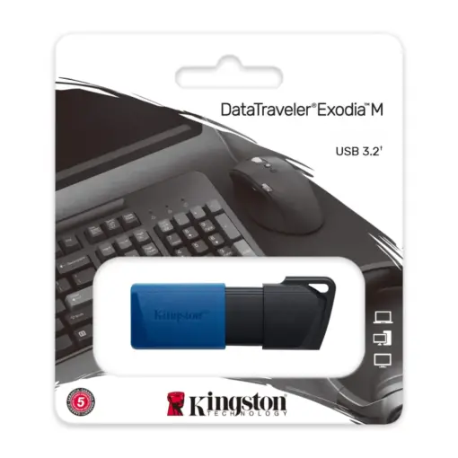 Kingston DataTraveler Exodia M USB 3.2 Gen 1 Flash Drive, DTXM/128GB, Read Speed Up to 100MB/s