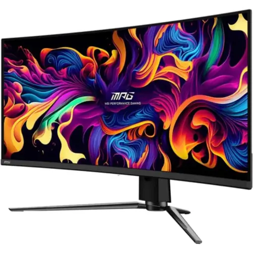 MSI MPG 341CQPX QD-OLED 34-inch Curved OLED Gaming Monitor, 3440 x 1440 (UWQHD), 0.03ms Response time, 240Hz, True Black HDR 400, HDMI, DP Port, USB Type C, Tilt, Height Adjustable - Image 3