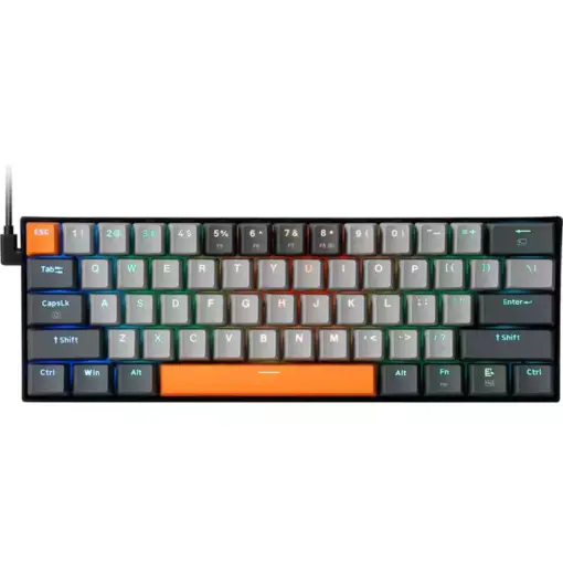 Redragon K644 GG RGB Caraxes Wired Gaming Keyboard, 60% Size, Outemu Red Switches, Anti-ghosting - Image 3