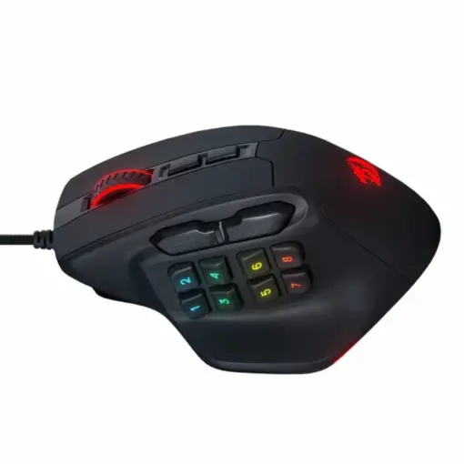 Redragon M811 Aatrox MMO Wired Gaming Mouse, 15 Programmable Buttons w/ Ergonomic Natural Grip, 10 Side Macro Keys - Image 2