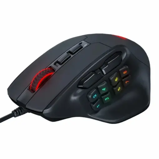 Redragon M811 Aatrox MMO Wired Gaming Mouse, 15 Programmable Buttons w/ Ergonomic Natural Grip, 10 Side Macro Keys - Image 4