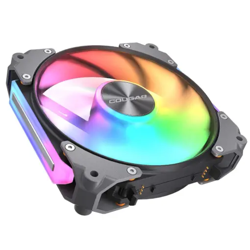 COUGAR APOLAR 120 ARGB Modular Case Fan, 3 Fan Pack, Tool-free Quick-release Connectivity, HDB Hydrodynamic Bearings, 2200 RPM - Black - Image 3