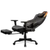 COUGAR ARMOR EVO S Ergonomic Gaming Chair, Breathable PVC Leather, Retractable Footrest, Magnetic Neck Pillow and Lumbar Cushion, 3D Adjustable Armrest, Reclining Backrest up to 155º Tilt & Lock Mechanism - Black/Orange - Free Shipping - Image 5