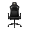 COUGAR DEFENSOR Gold F Ergonomic Office/Gaming Chair, Adjustable Height and Tilt, 155º Recline, 4D Folding Armrests, Magnetic Memory Foam Neck Pillow, Durable Hyper-dura Leatherette Upholstery, Woven Fabric, Back Pockets, 120kg Capacity - Black/Gold - Free Shipping