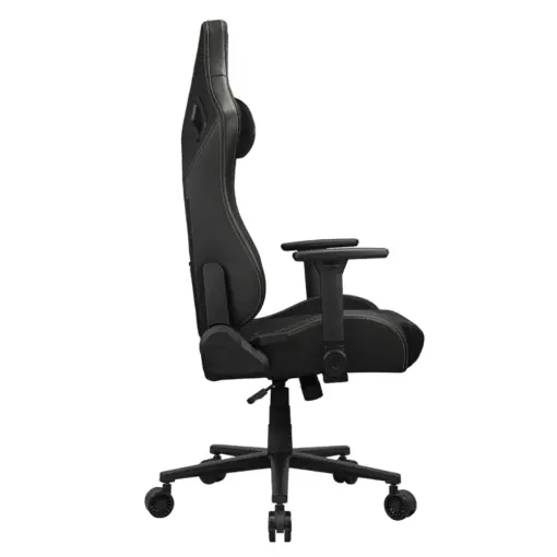 COUGAR DEFENSOR Gold F Ergonomic Office/Gaming Chair, Adjustable Height and Tilt, 155º Recline, 4D Folding Armrests, Magnetic Memory Foam Neck Pillow, Durable Hyper-dura Leatherette Upholstery, Woven Fabric, Back Pockets, 120kg Capacity - Black/Gold - Image 5