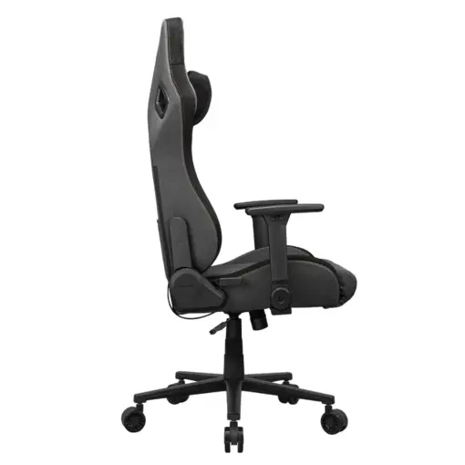 COUGAR DEFENSOR Gray F Ergonomic Office/Gaming Chair, Adjustable Height and Tilt, 155º Recline, 4D Folding Armrests, Magnetic Memory Foam Neck Pillow, Durable Hyper-dura Leatherette Upholstery, Woven Fabric, Back Pockets, 120kg Capacity - Gray/Orange - Image 5