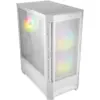 COUGAR Duoface RGB E-ATX Mid Tower PC Case, Tempered Glass, Two Distinctive Front Panels: Mesh & RGB, Up to 280mm Radiator Support, USB 3.0*2, USB 2.0, Pre-Installed Front 2*140 & Rear 1*120 ARGB Fans - White - Image 6