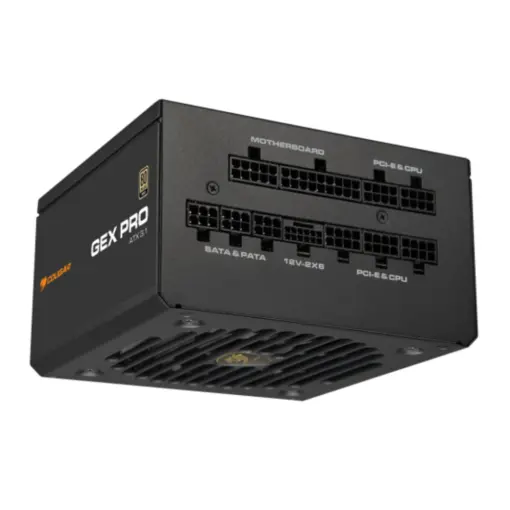 COUGAR GEX PRO 850W 80 PLUS Gold Fully Modular Power Supply, Native PCIe 12V-2X6 Connector Design, Supports PCIe 5.1/ATX 3.1, 105°C Japanese Capacitors, Durable HDB Fan with Hydro Dynamic Bearing - Image 5