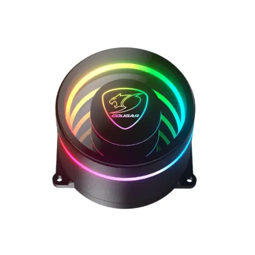 COUGAR POSEIDON ELITE 360 ARGB AIO Liquid Cooler with Infinity Mirror Design, "UTTERIGHT" Fins Design, Rotatable Pump Head, 3x ARGB Fans, Supports Intel LGA1851/LGA1700/LGA1200/LGA115X/LGA1366/AMD AM5/AM4/AM3/AM2/FM2/FM1 - Image 3