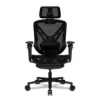 COUGAR SPEEDER Gaming/Office Racing-inspired Ergonomic Chair, 3D Hyper Rotation Armrest & Adjustable Headrest, Premium Chenille Yarn Mesh Fabric, Retractable Footrest - Black - Free Shipping