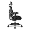 COUGAR SPEEDER Gaming/Office Racing-inspired Ergonomic Chair, 3D Hyper Rotation Armrest & Adjustable Headrest, Premium Chenille Yarn Mesh Fabric, Retractable Footrest - Black - Free Shipping - Image 3