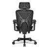 COUGAR SPEEDER Gaming/Office Racing-inspired Ergonomic Chair, 3D Hyper Rotation Armrest & Adjustable Headrest, Premium Chenille Yarn Mesh Fabric, Retractable Footrest - Black - Free Shipping - Image 5