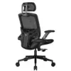 COUGAR SPEEDER ONE Gaming/Office Racing-inspired Ergonomic Chair, 2D Folding Armrest & Adjustable Headrest, Breathable Mesh Fabric, Lumbar Support and Seat Depth - Black - Free Shipping - Image 4
