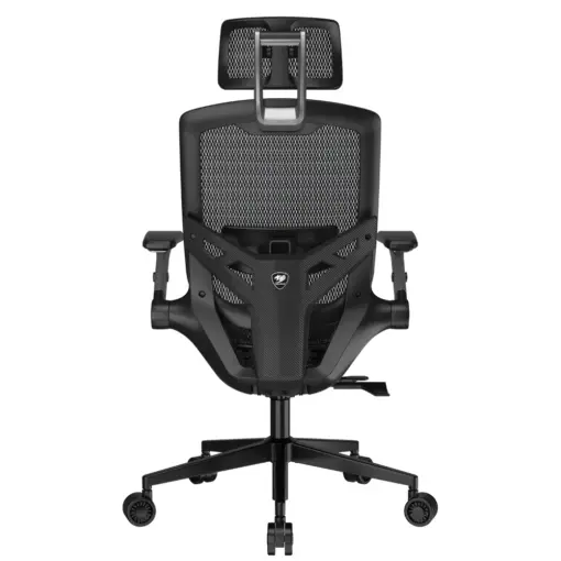 COUGAR SPEEDER ONE Gaming/Office Racing-inspired Ergonomic Chair, 2D Folding Armrest & Adjustable Headrest, Breathable Mesh Fabric, Lumbar Support and Seat Depth - Black - Image 5