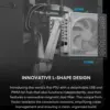 Lian Li Edge 850W Full Modular Power Supply 80+ Gold - ATX 3.1 - PCIE 5.1 Support - 12V-2x6 Connector - L-Shape Design for Dual Chamer Case - Without USB/Fan Hub - White - Free Shipping - Image 3