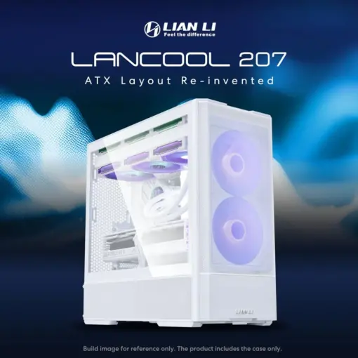 LIAN LI LANCOOL 207 ATX RGB Gaming Case - White - Free Shipping - Image 3