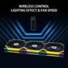 Lian Li UNI Fan SL120 Wireless - Triple Pack (Reverse Blade) - Black - Image 2