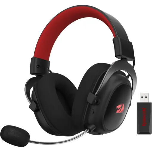 Redragon H510-PRO RGB Gaming Headset, 3-Mode Connectivity, 7.1 Surround Sound, 53MM Audio Drivers in Memory Foam Ear Pads w/Durable Fabric Cover