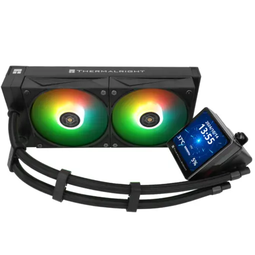 Thermalright Grand Vision 240 ARGB 240mm AIO Liquid CPU Cooler, IPS LCD Screen - Black - Image 5