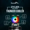 Thunder Zyler TAC-1017 ARGB CPU Air Cooler - 4 Copper Heatpipes, Single Fan