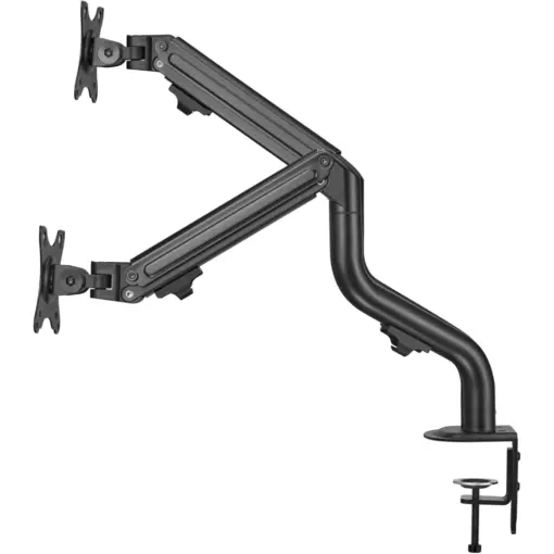 Twisted Minds TM-71-C012 Dual Monitor Arm Pipe Shaped Counterbalance Spring Assisted Shock Absorber 17" - 32" Max 8KG - Image 4