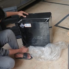 darkFlash DY470 Tempered Glass ATX PC Case, Three-sided Glass Panel View, 2x USB 3.0, 1x Gen 2 Type-C, Horizontal and Vertical PCIE Slots, Dual 360mm Radiators Support, Back-connect Motherboard Compatible - Black photo review