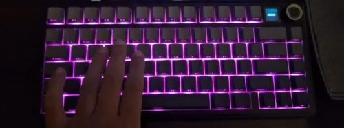 AULA F75 MAX Wireless Mechanical Keyboard, TFT Screen and Knob, 75% Gasket Hot Swappable Custom Keyboard - Black - LEOBOG Reaper Switch photo review