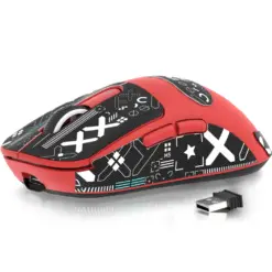 ATTACK SHARK X3 Wireless Gaming Mouse PAW3395 Superlight - Red