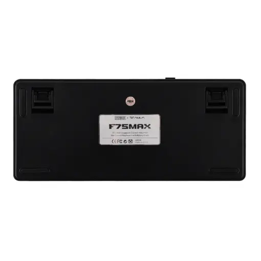AULA F75 MAX Wireless Mechanical Keyboard, TFT Screen and Knob, 75% Gasket Hot Swappable Custom Keyboard - Black - LEOBOG Reaper Switch - Image 3