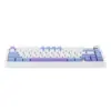 AULA F75 MAX Wireless Mechanical Keyboard, TFT Screen and Knob, 75% Gasket Hot Swappable Custom Keyboard - White Blue - LEOBOG Reaper Switch - Image 4