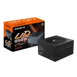Gigabyte GP-UD850GM PG5 850W 80+ Gold Certified Fully Modular Power Supply, Support PCIe Gen 5.0, Compact Design, Ultra Durable Japanese Capacitors, 120mm Smart HYB Fan