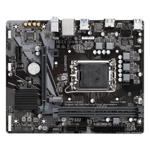 GIGABYTE H610M K DDR4 (rev. 1.0) Micro-ATX DDR4 Motherboard, Supports Core 14th/13th/12th Gen Intel Processors - Image 5