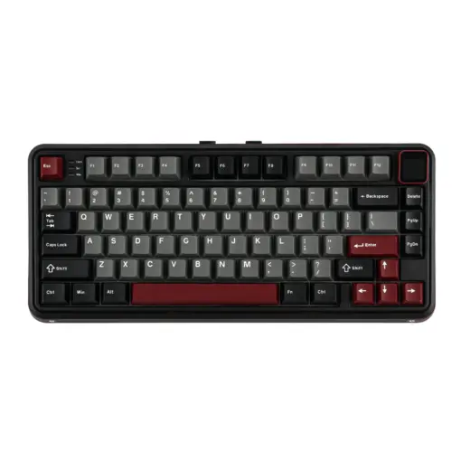 MechLands Vibe75 V2 Wireless Mechanical Keyboard, TFT Screen, 75% Gasket Mounted, Double-shot PBT Keycaps, Hot Swappable, Three-Mode Connectivity – Black – ML Cream Mint Switch - Image 2