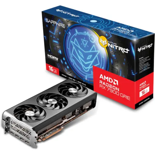 Sapphire 11325-02-20G NITRO+ AMD Radeon RX 7900 GRE Gaming Graphics Card with 16GB GDDR6, AMD RDNA 3 - Official SAPPHIRE Refurbished