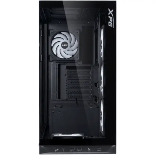 XPG Invader X BTF Mid-Tower PC Case, Reverse-Connector Motherboard Compatibility – Black - Image 4