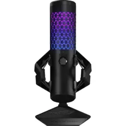 ASUS C501 ROG Carnyx USB Gaming Microphone (25mm Condenser Capsule, 192kHz/24-bit, Cardioid, high-Pass Filter, Built-in pop Filter, Metal Shock Mount, one-Touch Mute, USB, Aura Sync RGB) - Black