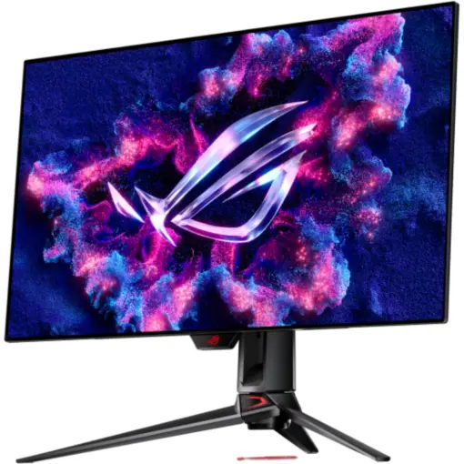 ASUS ROG Swift OLED PG32UCDP 32" Dual Mode WOLED Gaming Monitor, 4K 240Hz/FHD 480Hz, 0.03ms (GTG), G-SYNC Compatibility, Custom Heatsink, ASUS OLED Care, AI Assistant, VESA DisplayHDR 400, True Black, Uniform Brightness, 99% DCI-P3, True 10-bit Color, Type-C (90 W PD), DisplayWidget Center - Image 2