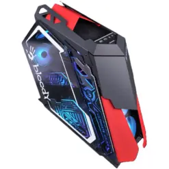 Bloody GH-30 ROGUE Mid Tower Gaming Case - 5 RGB Fans Pre-Installed - Black/Red