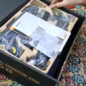 AndaSeat AD-W-A6D-2S Stealth II Duo A6D-2S Ergonomic Monitor Arm - Black photo review