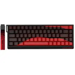 FGG MADLIONS MAD68 HE 8K Magnetic Switches Mechanical Keyboard, Hall Effect, Rapid Trigger, Wired, ABS Case, Hot-Swappable, Aluminum Plate, 8000Hz, 0.125ms Latency, Custom 65% Layout, Web Driver, Windows/macOS/Linux, Kunlun Magnetic Switch - Performances Contour Line Red