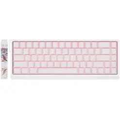 FGG MADLIONS MAD68 HE 8K Magnetic Switches Mechanical Keyboard, Hall Effect, Rapid Trigger, Wired, ABS Case, Hot-Swappable, Aluminum Plate, 8000Hz, 0.125ms Latency, Custom 65% Layout, Web Driver, Windows/macOS/Linux, Magneto Gaming Switch - Flagship White Side Print