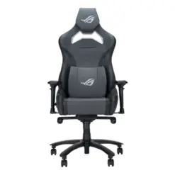 ASUS ROG SL301C Chariot X Core Gaming Chair, Racing-Car Style, Adjustable Headrest, Lumber Support, 4D Armrests, Tilt Mechanism, Class 4 Gas Lift, Premium PU Leather - Grey