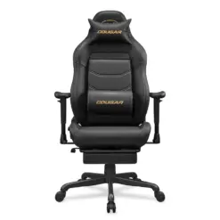 COUGAR EXPLORE NEO GOLD Gaming Racing-inspired Ergonomic Chair, Premium Breathable PVC Leather, Adjustable Armrests, Class 4 Gas Lift, Head/Lumbar Pillow, Storage Space - Free Shipping