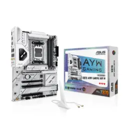 ASUS X870 AYW GAMING WIFI White DDR5 AM5 ATX Motherboard Supports AMD Ryzen 7000/8000/9000 Series Processors