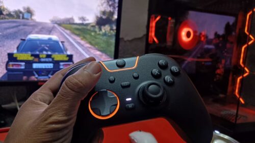 EasySMX X05Pro Wireless Controller for PC/Android/Switch, Tri-mode Connectivity, Silent Buttons, 1000Hz Polling Rate, Hall Effect Joysticks and Trigger, Turbo, Dual-Stage Vibration and RGB Lighting - Black photo review