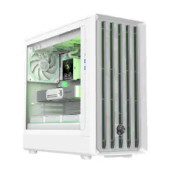 GameMax CLAW 460 WH Mid Tower ATX Gaming PC Case - White